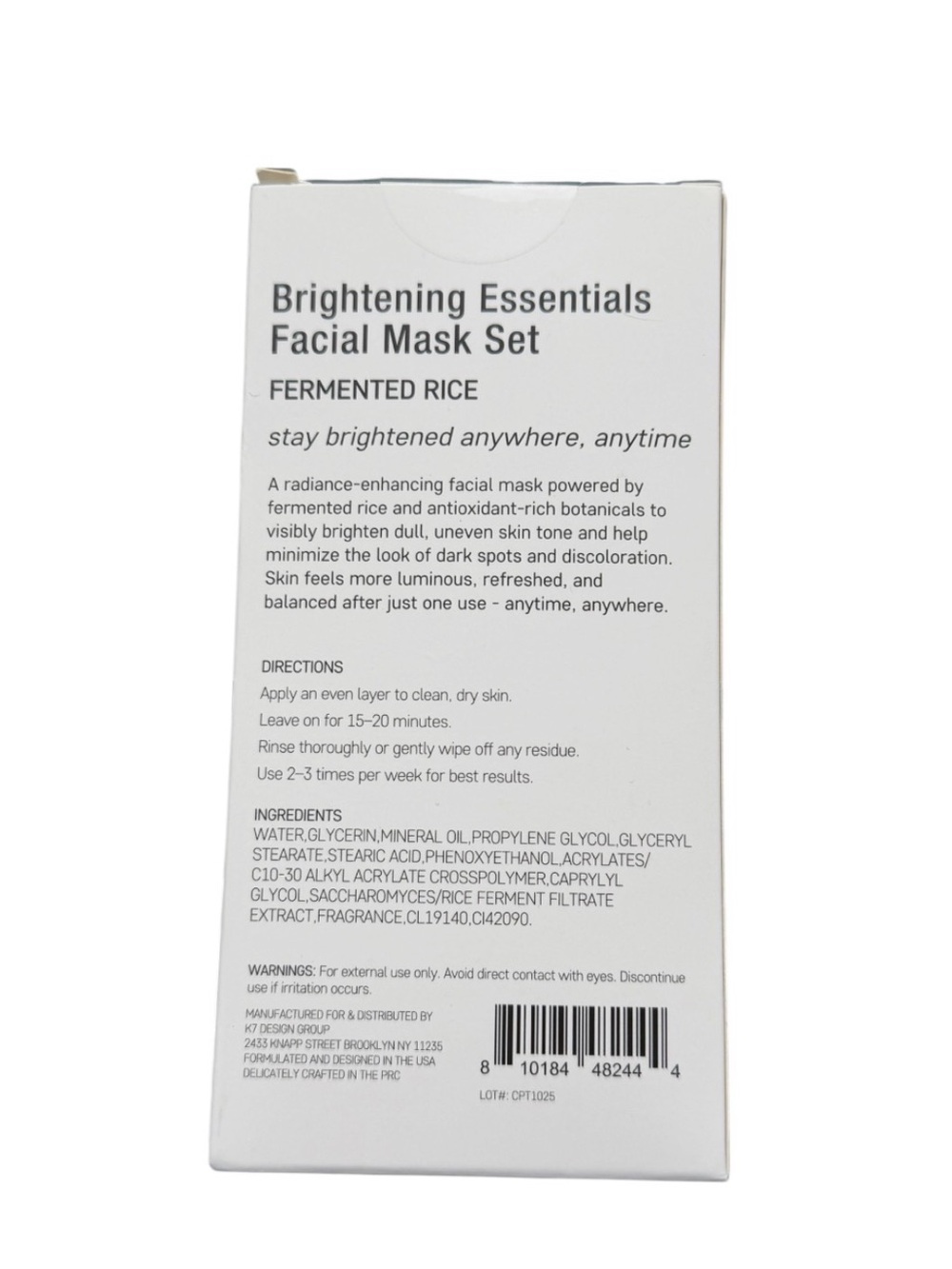 Revive RX Brightening Essentials Fermented Rice Facial Mask Set - Picture 4 of 4
